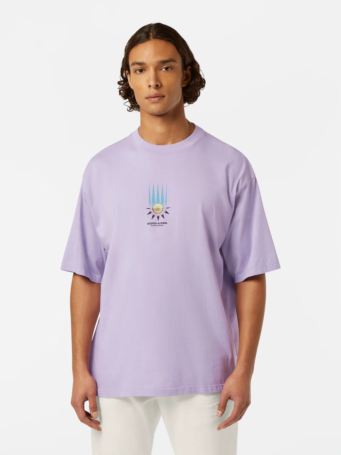 Loose Fit Front Printed Artwork T-Shirt