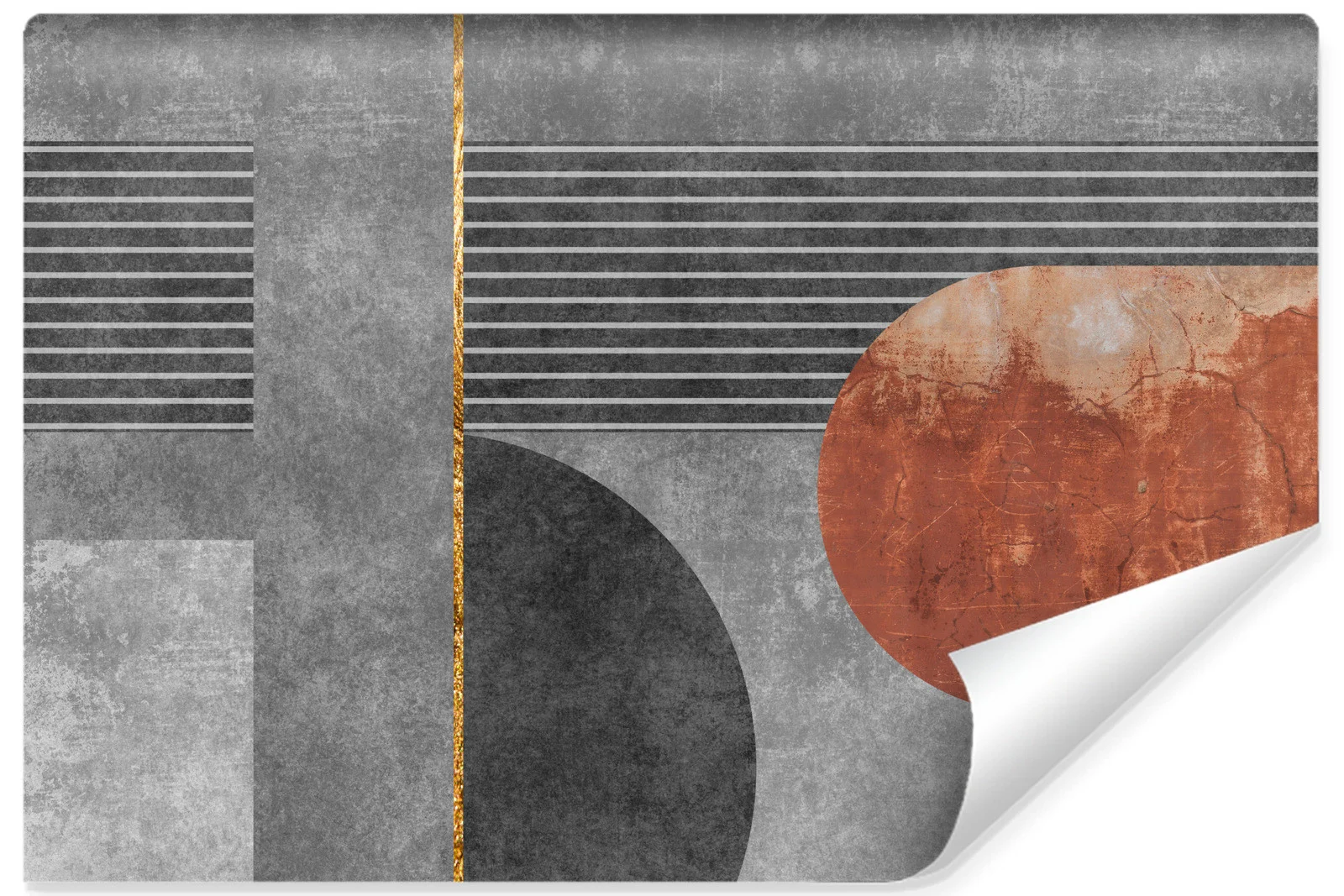 Fototapeta Wzór Geometryczny BETON Mural 90x60cm