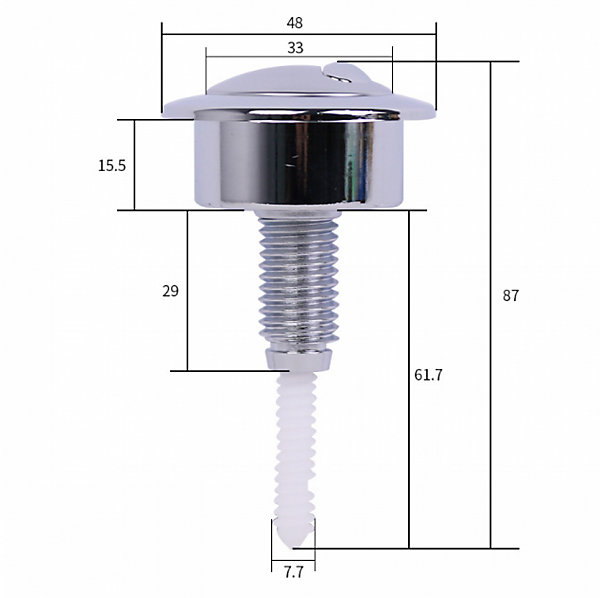 CODEKEY Bouton chasse d'eau wc bouton poussoir wc chasse d'eau chasse d'eau poussoir double chasse d'eau pour chasse d'eau WC