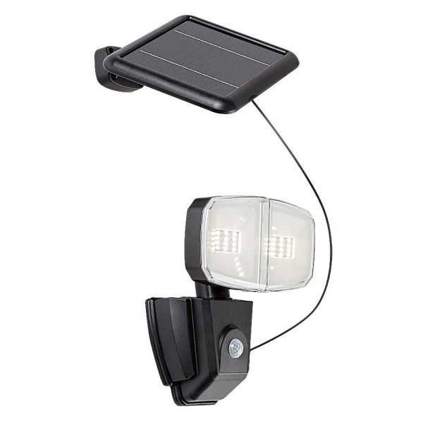 Naświetlacz solarny z czujnikiem ruchu LED 12W Zlarin czarny 77012 Rabalux