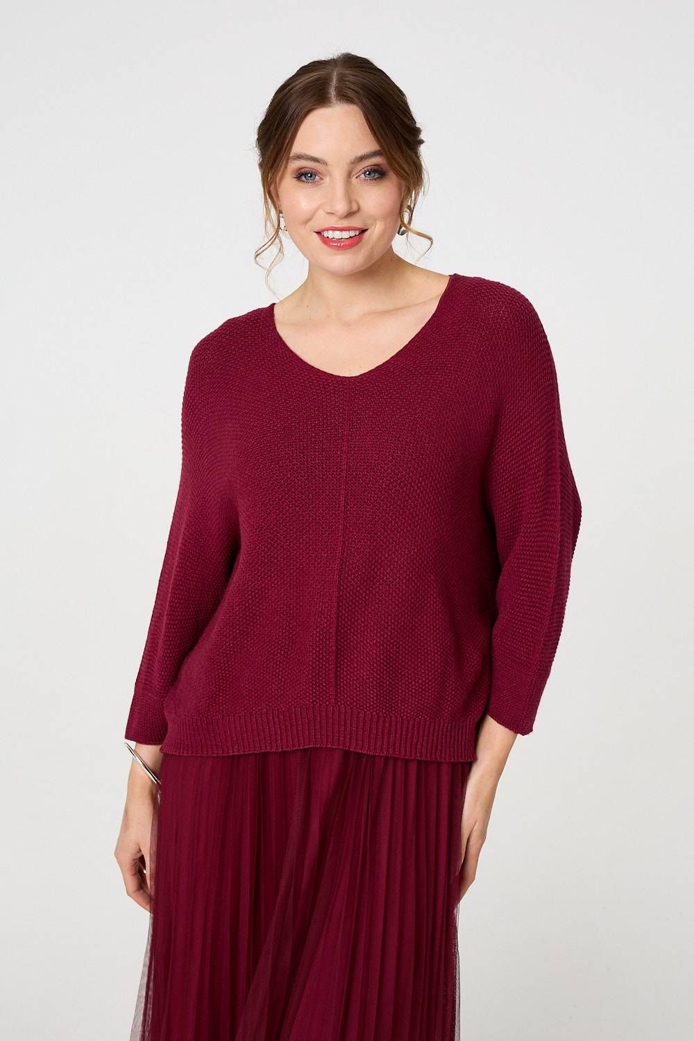 Izabel London Layered Knit Top Mesh Pleated Midi Dress
