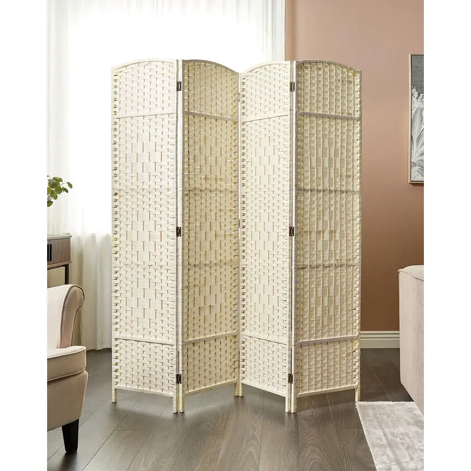 LAPPAGO - Kamerscherm - Beige - Hout