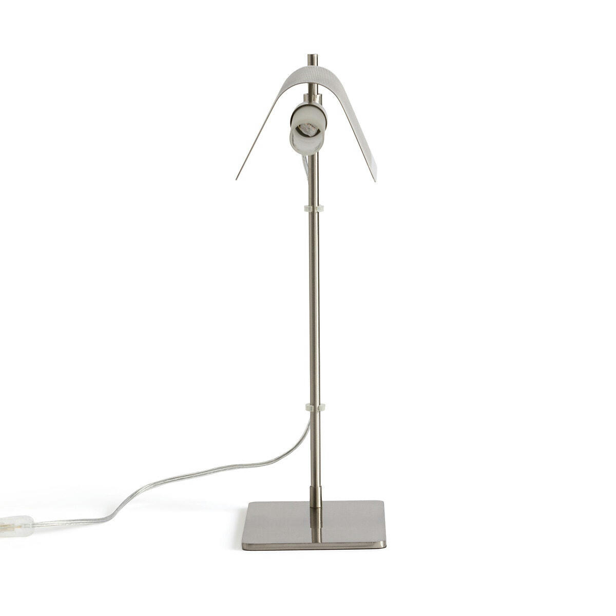 Lampe métal perforé nickel satiné, Darja