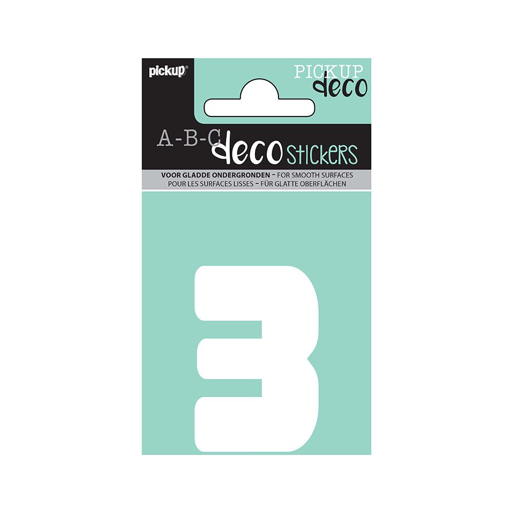 TALL PICKUP 3 ABC DECO ANNA 60 MM 3 HVIT