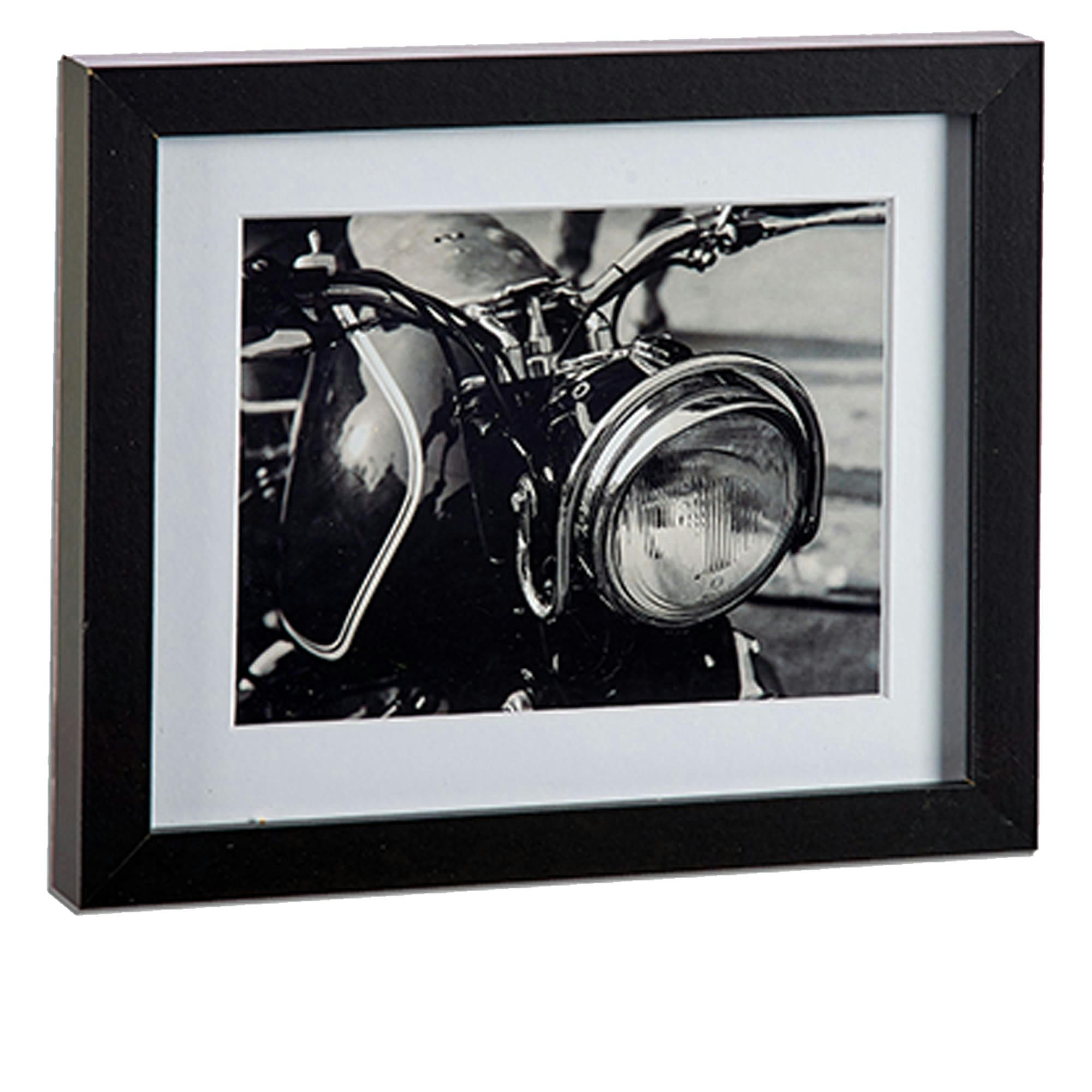 - Set de 2 tableaux décoratifs photo noir et blanc moto classique