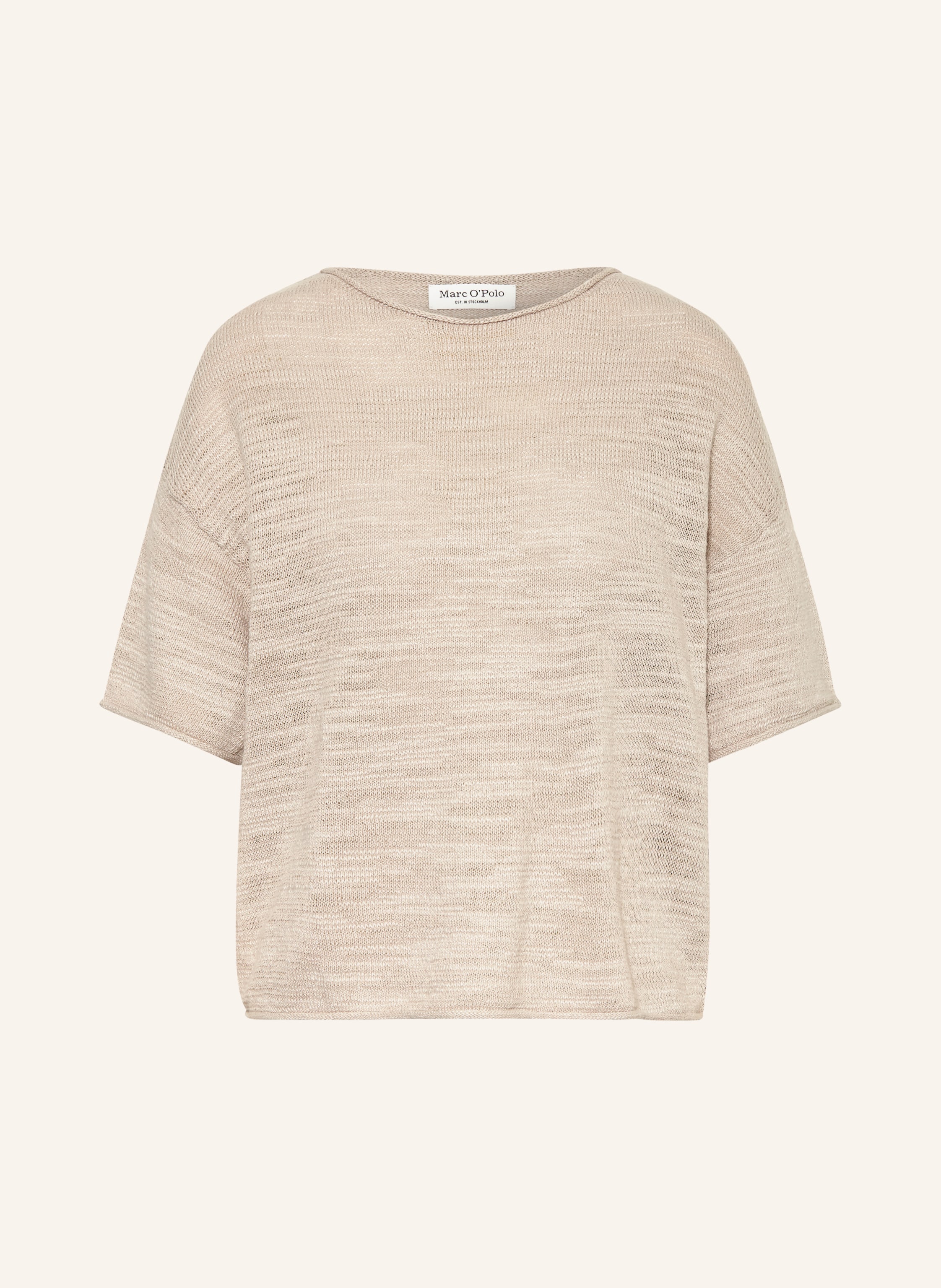 Marc O'Polo Strickshirt mit Leinen