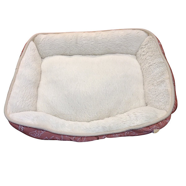 Coussin Lilly rose Rectangle 50 par 40 par 12 cm pour petit chien et chat