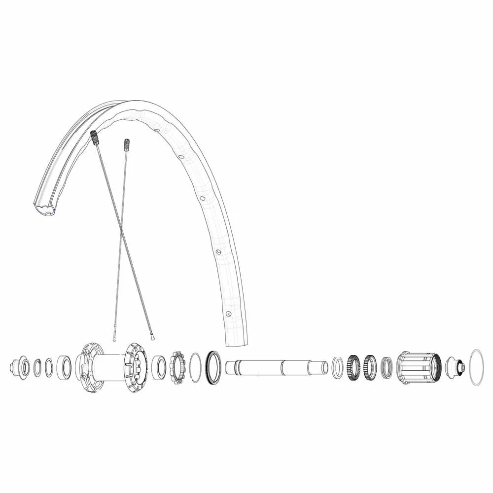 Mavic Kit 12 Rear Ksyrium SL DS spokes
