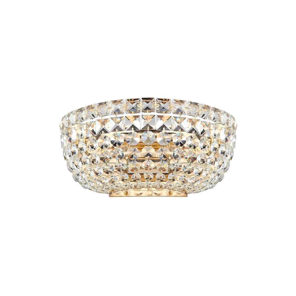 Kinkiet złoty BASFOR 2xE14x60W wym:12,5x25,5x15cm IP20 Maytoni
