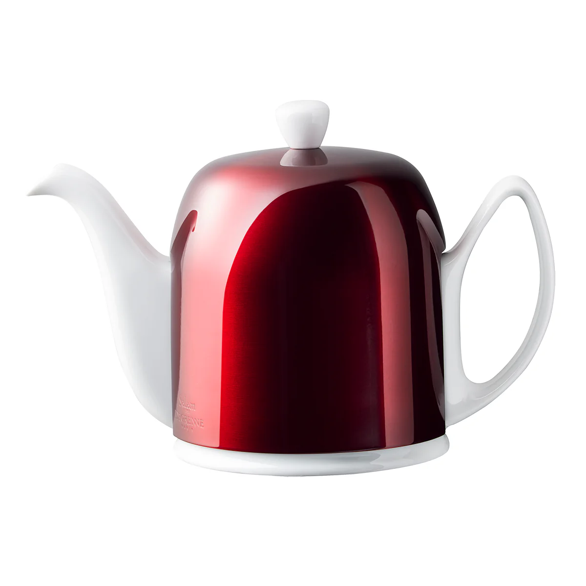 Théière 6 tasses cloche rouge