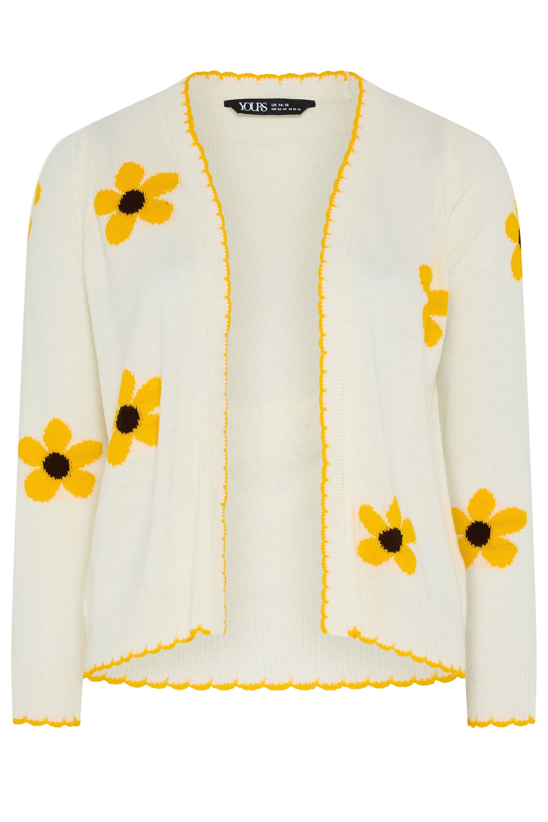 Yours Sunflower Knitted Cardigan