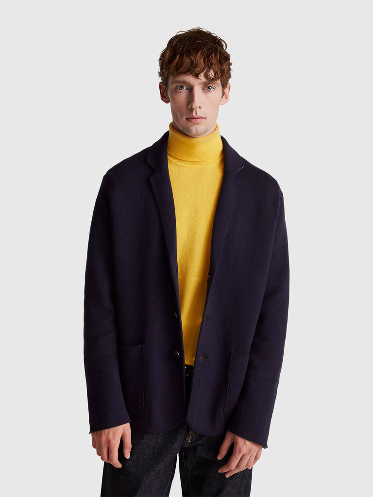 Knit blazer