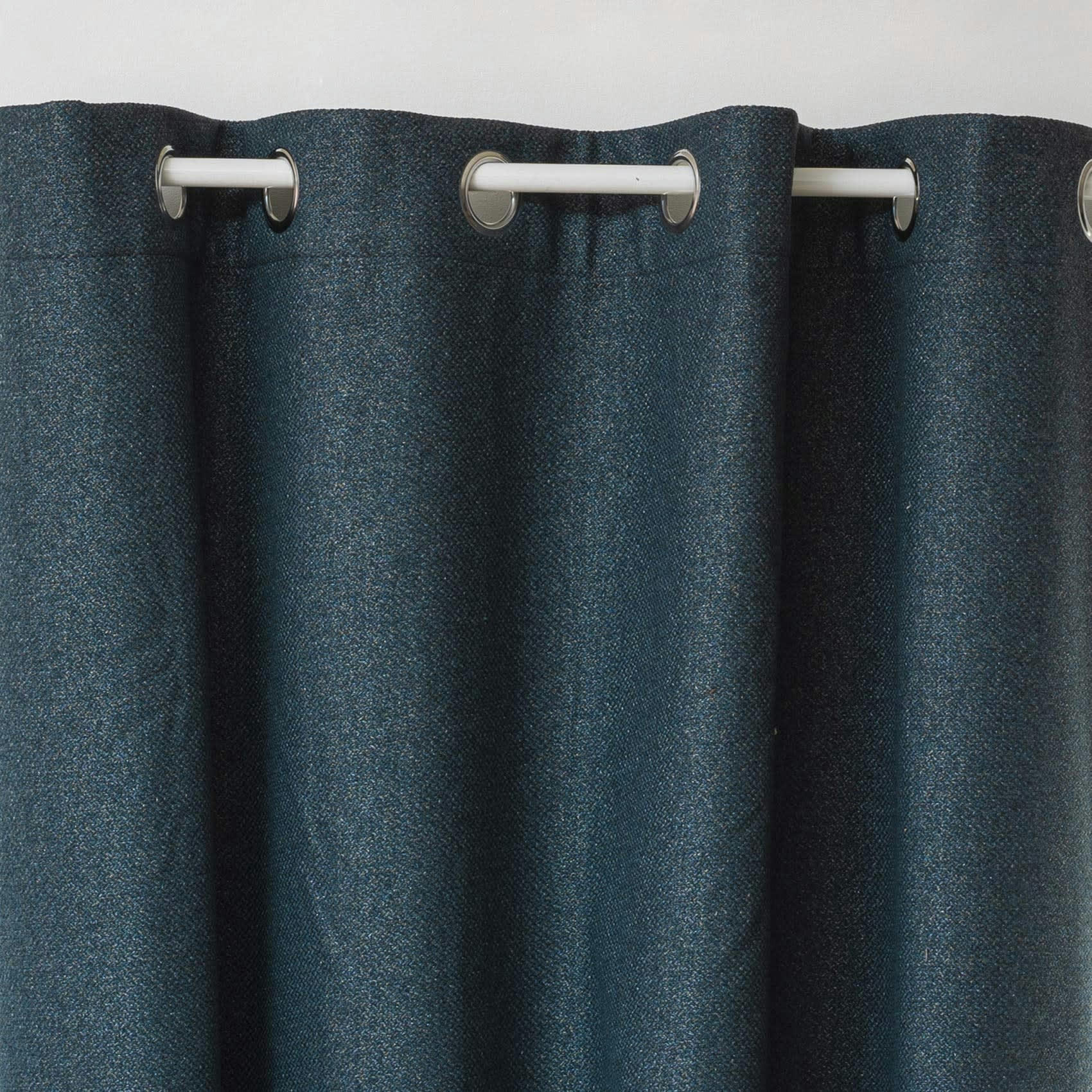 - Rideau uni isolant et occultant polyester, occultant, jacquard