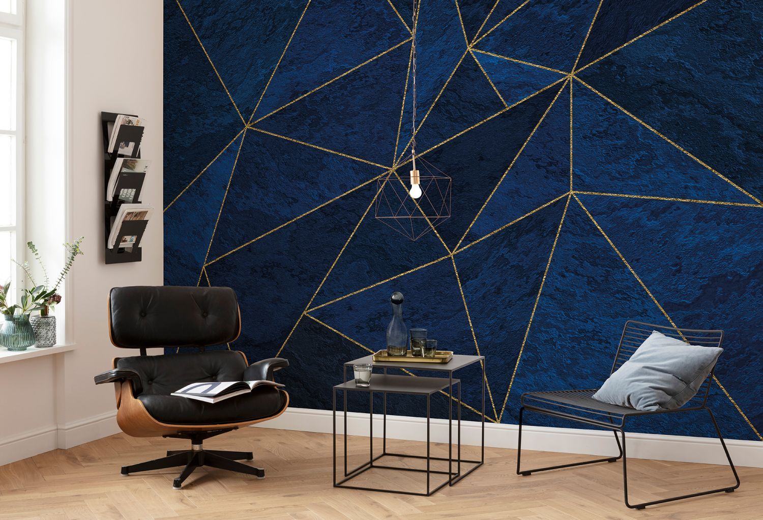 Sanders & Sanders fotobehang zee blauw en goud - 400 x 280 cm - 611863
