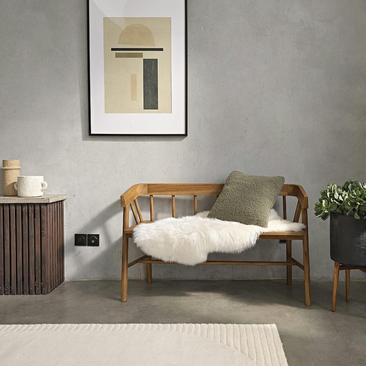 NIDO - Banc en teck massif