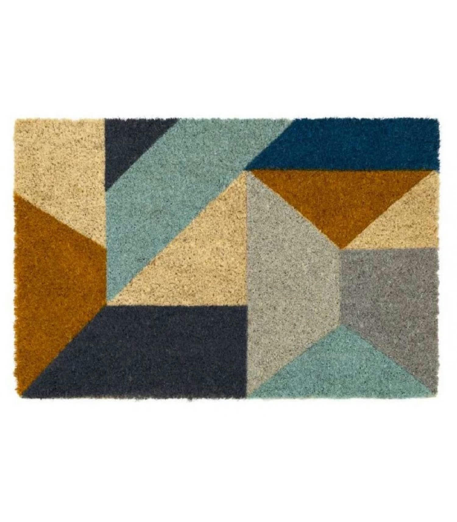GÉOMÉTRIQUES - Paillasson coco multicolore 60x40