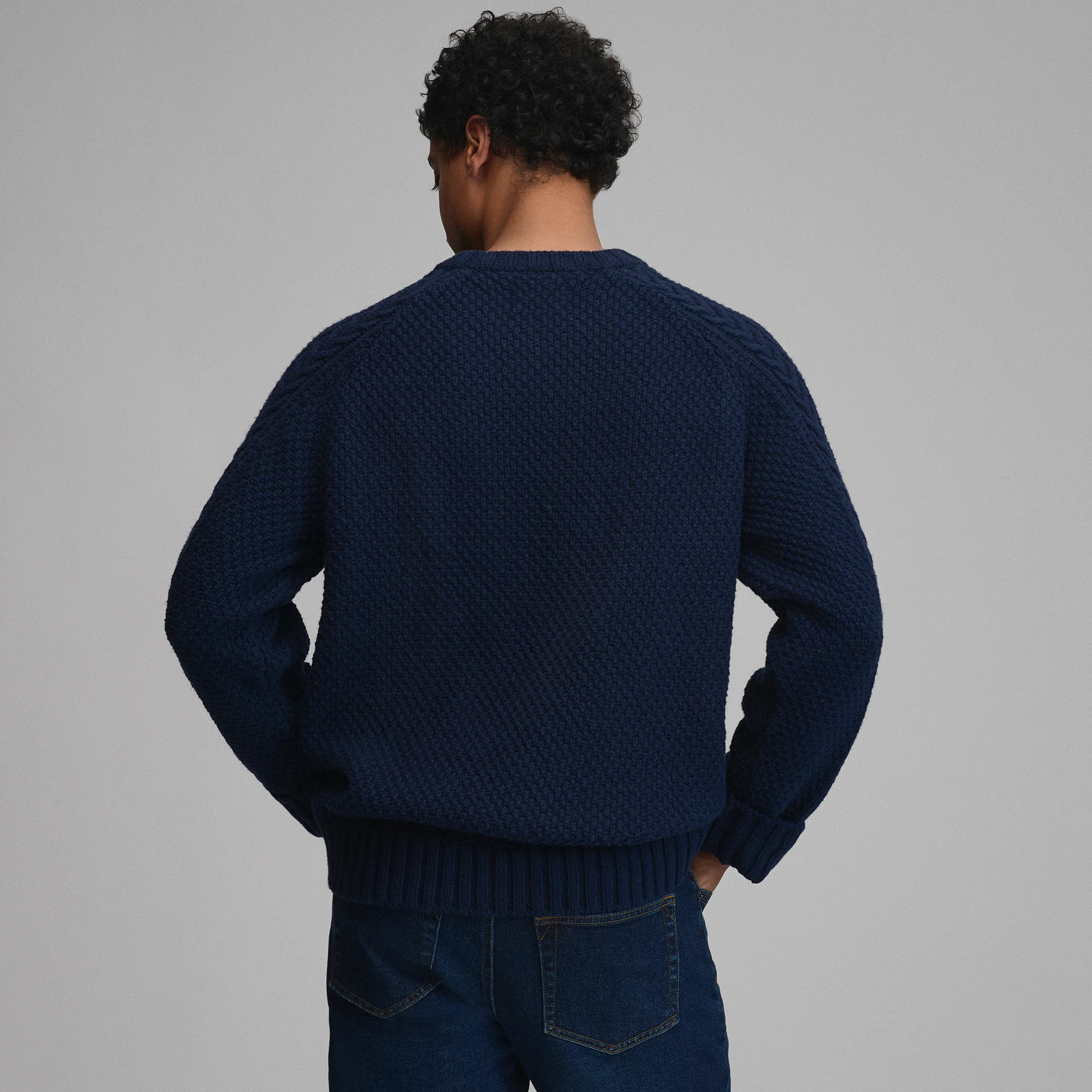 Men's Northwest Cable-Knit Crew Sweater