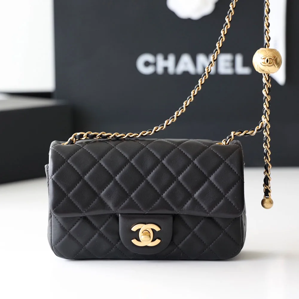 Chanel CF Calfskin Golden Ball 20CM