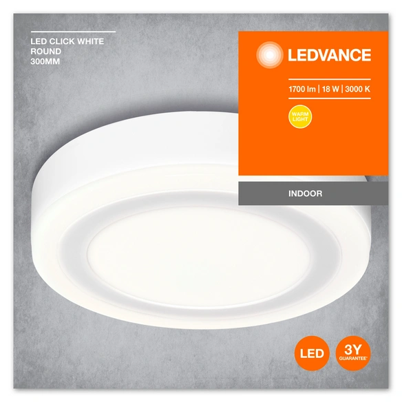 Wand-/Deckenleuchte »LED CLICK White«, LED, inkl. Leuchtmittel, 3000 K