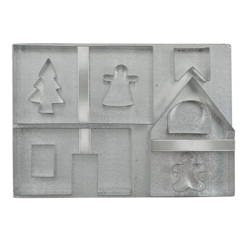 Avanti Gingerbread House 10 Piece Set Includes Base Board