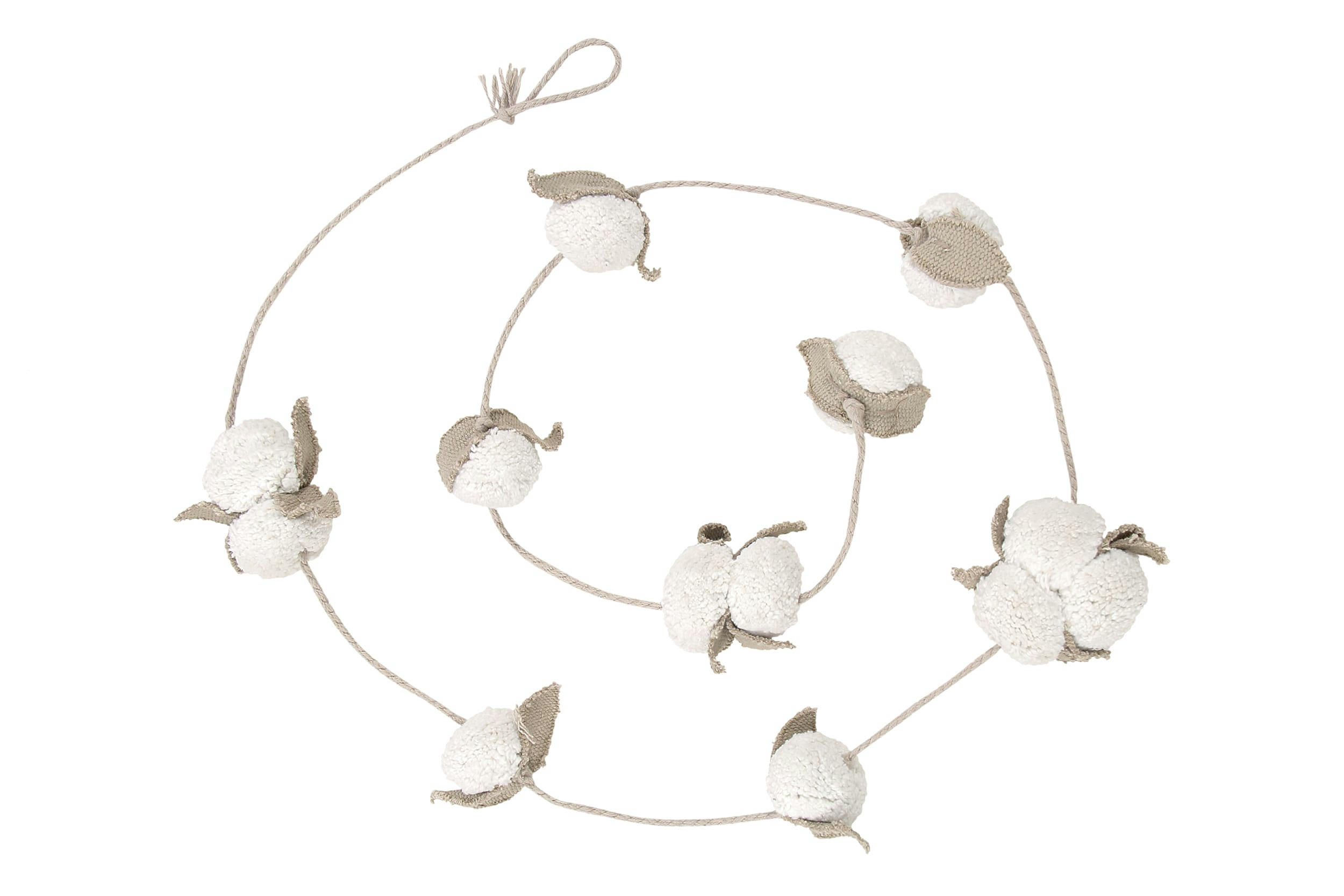 TRIBUTE TO COTTON - Guirlande coton blanc 150