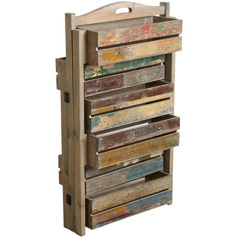 - Jardinière triptyque bois recyclé