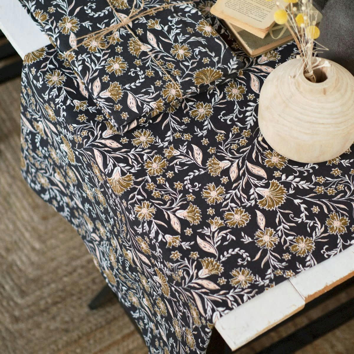 - Nappe en Coton Gris anthracite 140x240 cm