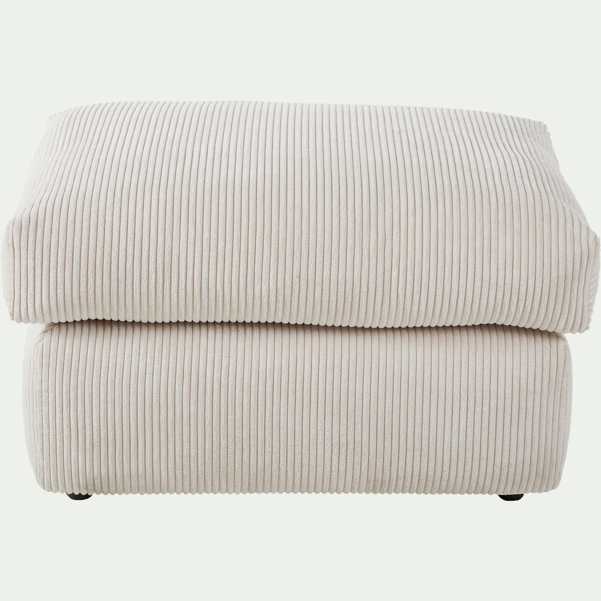 PIUMA - Pouf en velours côtelé - beige roucas