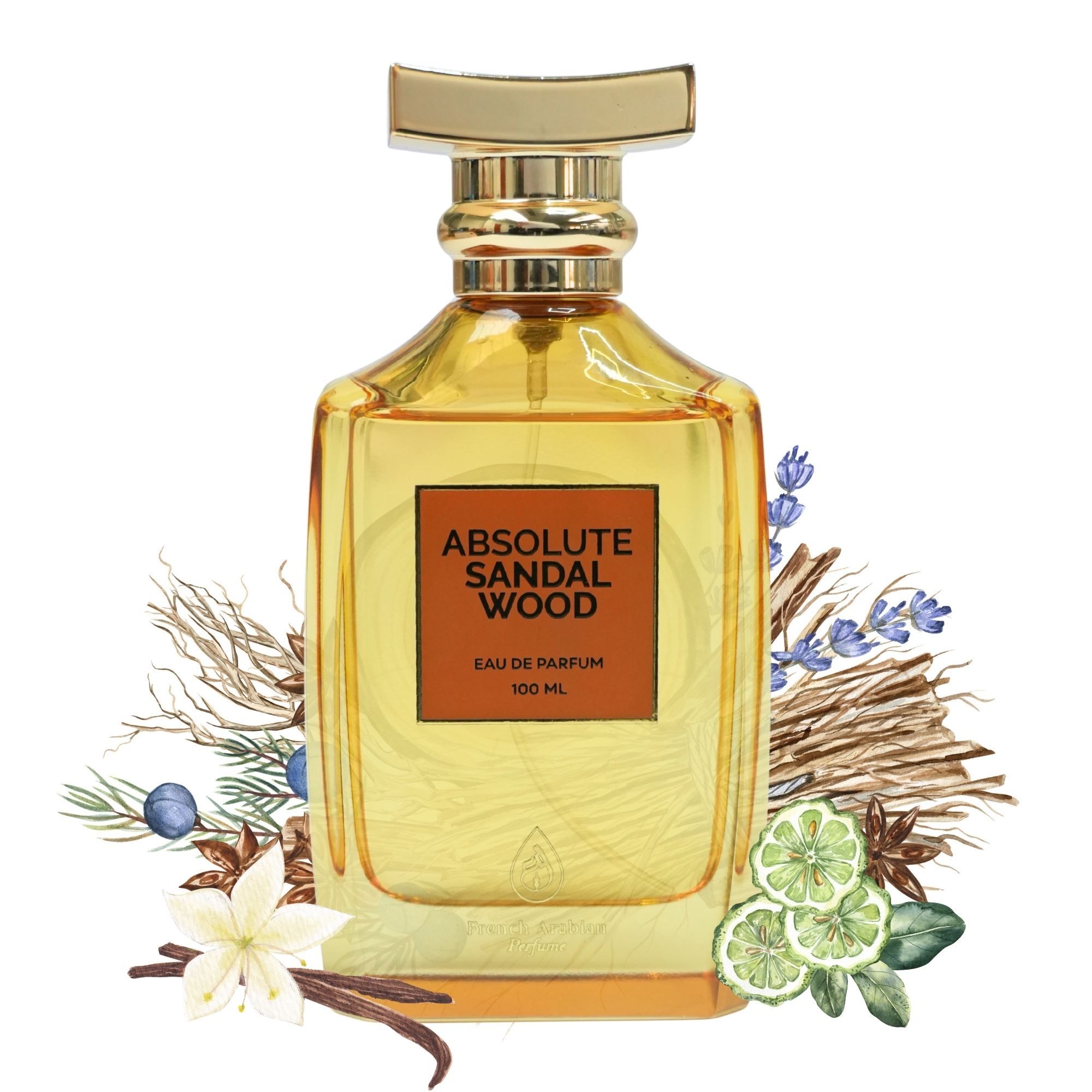 French Arabian Perfume Absolute Sandalwood 100ml Eau De Parfum for Unisex