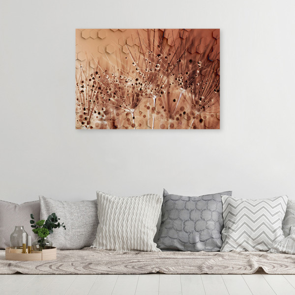 Feeby Obraz na płótnie, Dmuchawce w kroplach rosy 60x40