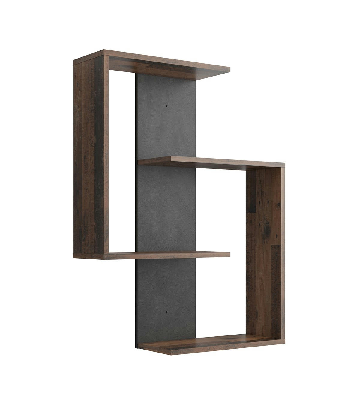 KRETA - Etagère Murale 4 Tablettes L65 cm