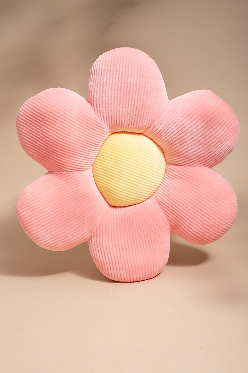 Pink Daisy Throw Pillow