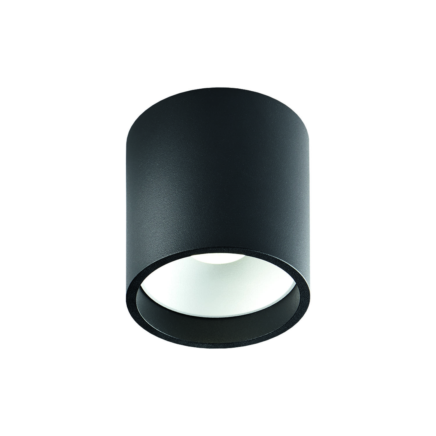 SOLO 1 ROUND loftlampe, sort/hvid