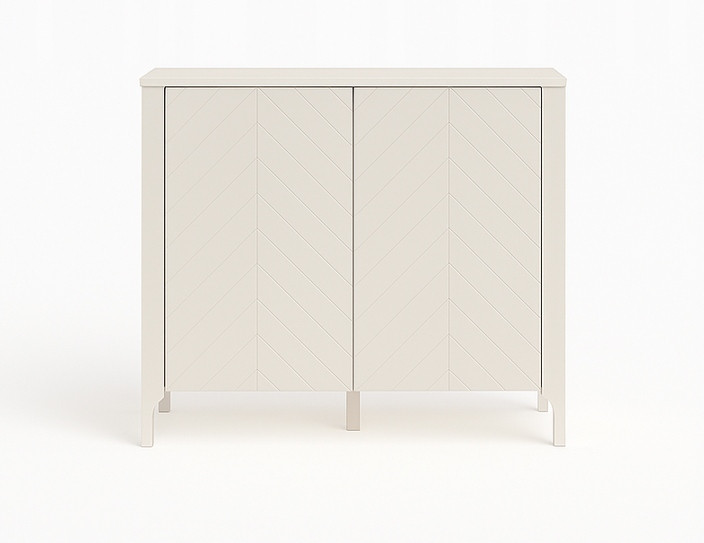 Komoda MALUBA 103 cm kaszmir z wzorem JODEŁKI