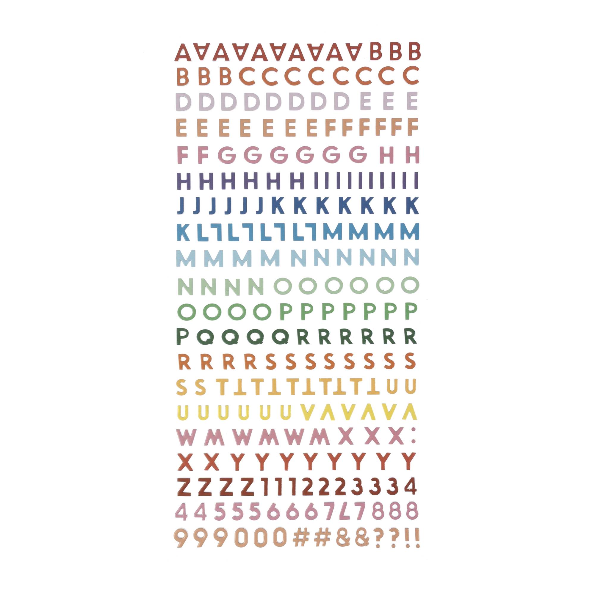 Pastel Foam Alphabet Stickers