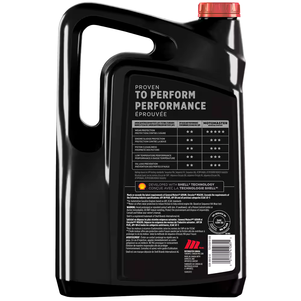 MotoMaster 10W30 Conventional Engine/Motor Oil, 5-L