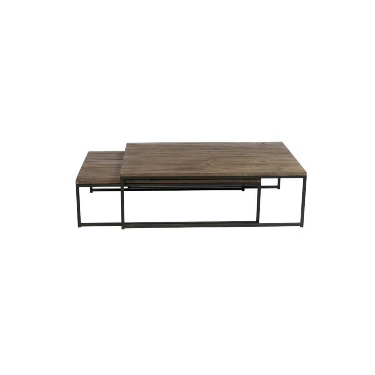 ROBERT - Lot de 2 grandes tables gigognes