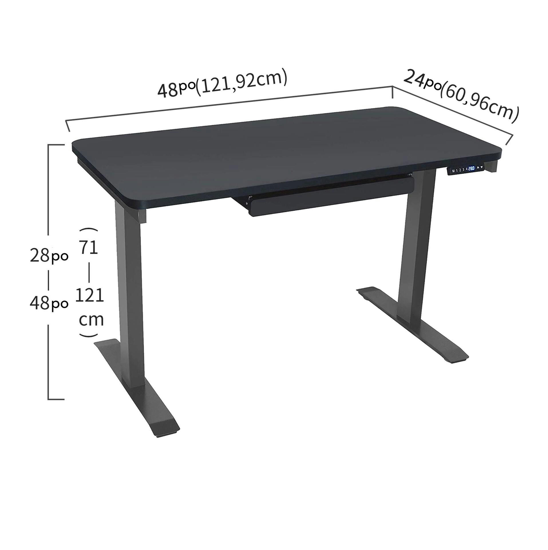 Motionwise Height Adjustable Standing Desk, 121 × 61-cm