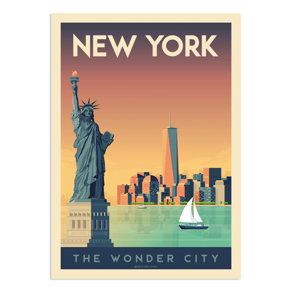 - Affiche New York  21x29,7 cm