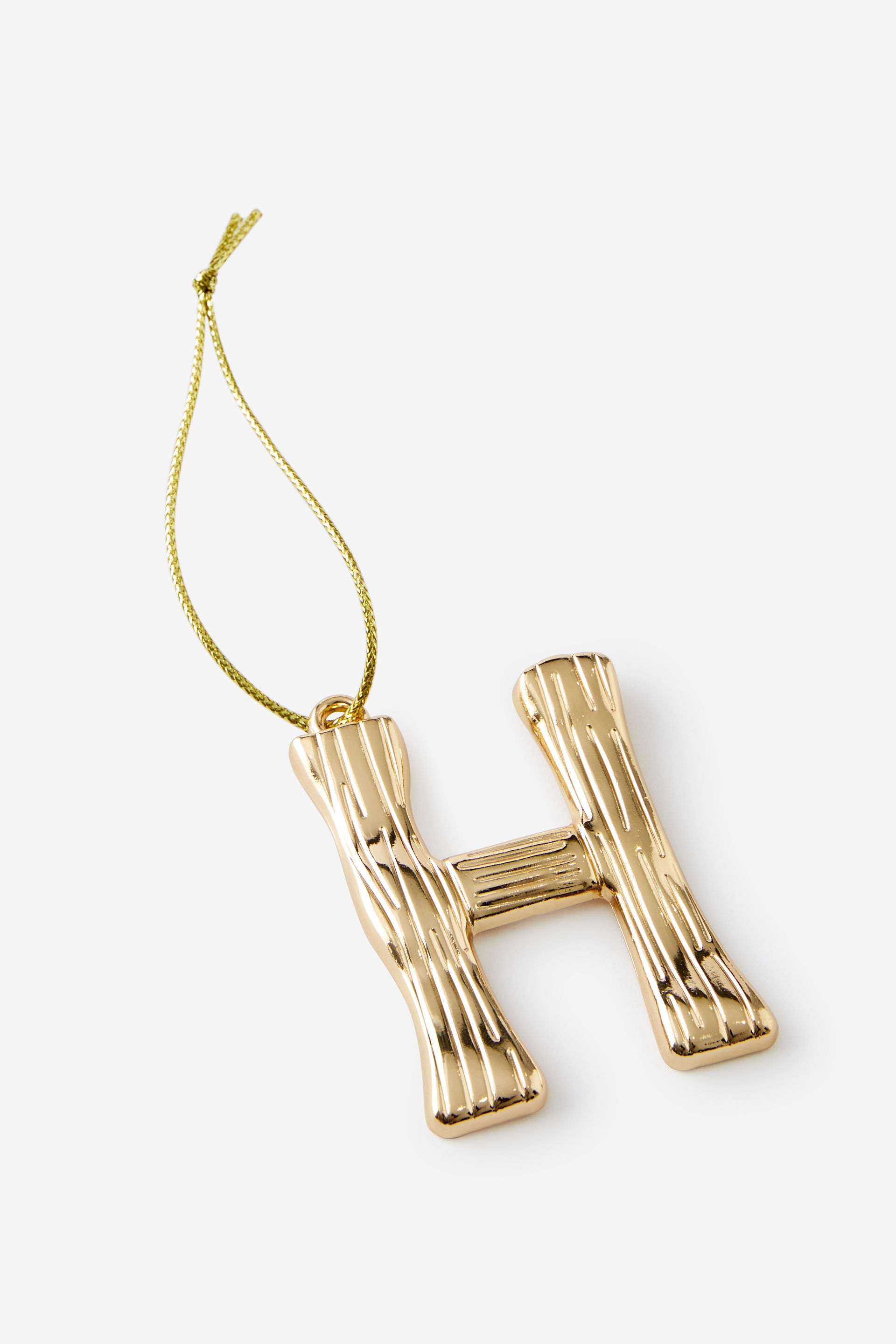 Metal Alphabet Christmas Ornament