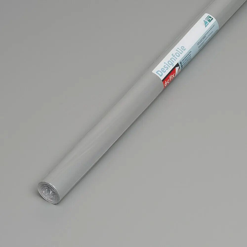 DEKORFOLIE D-C-FIX SELVKLEBENDE 45X200CM SILKEMATT GRÅ