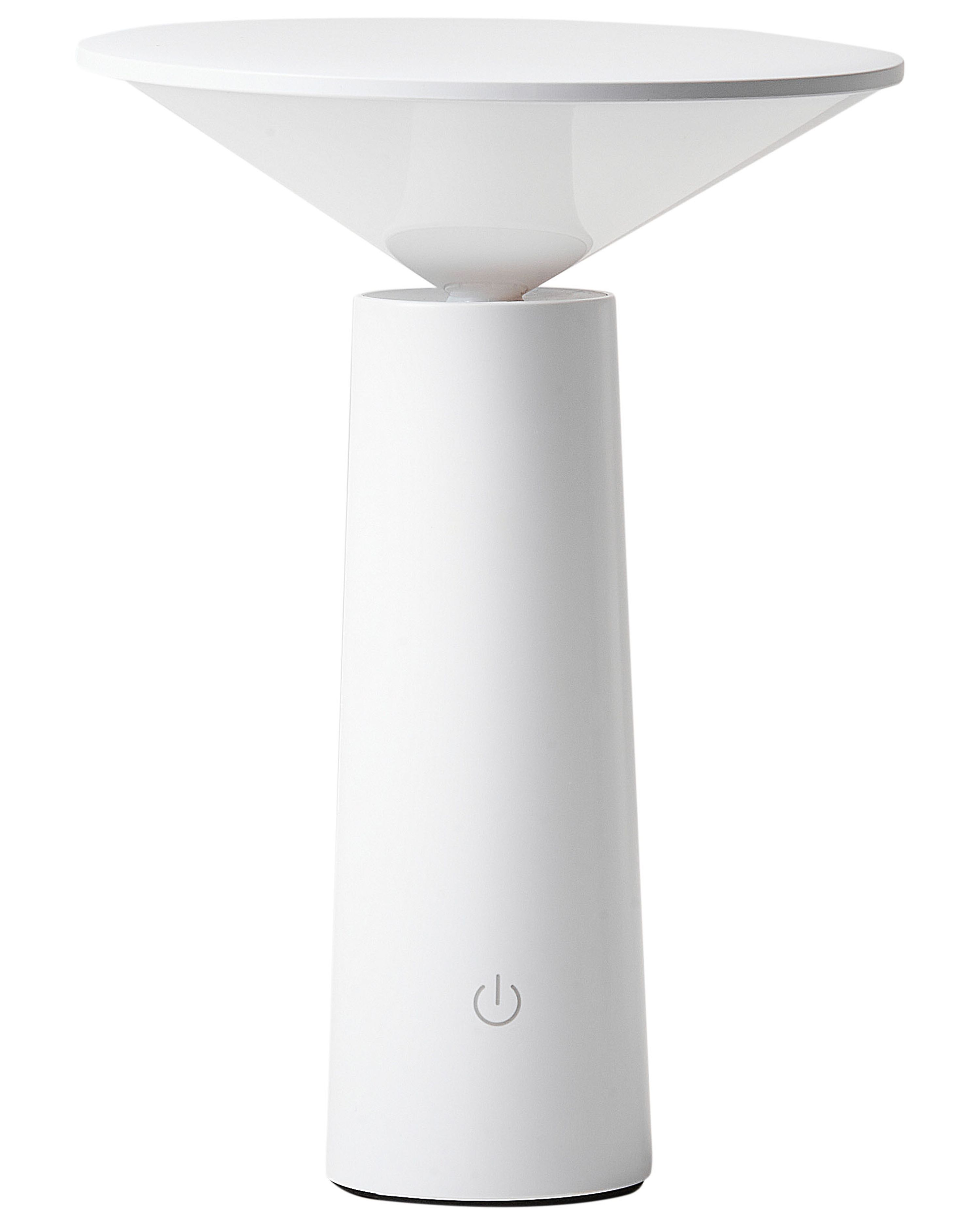 Wireless LED Table Lamp LEVIRA with Dimmer Metal White