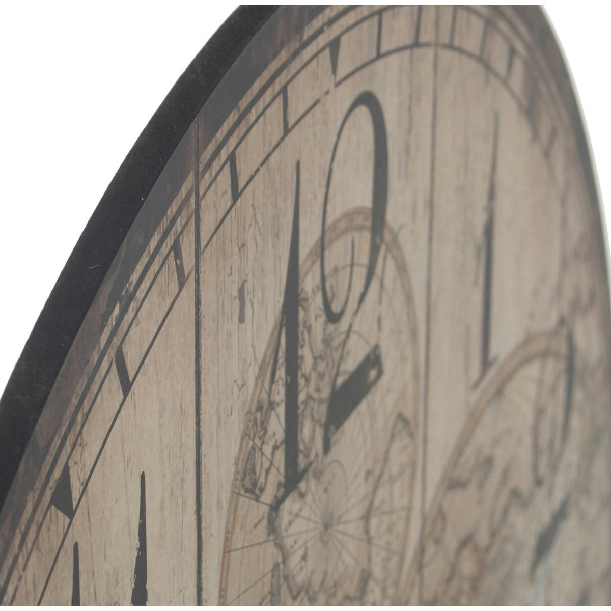 MONDE - Horloge murale ronde en bois D34cm