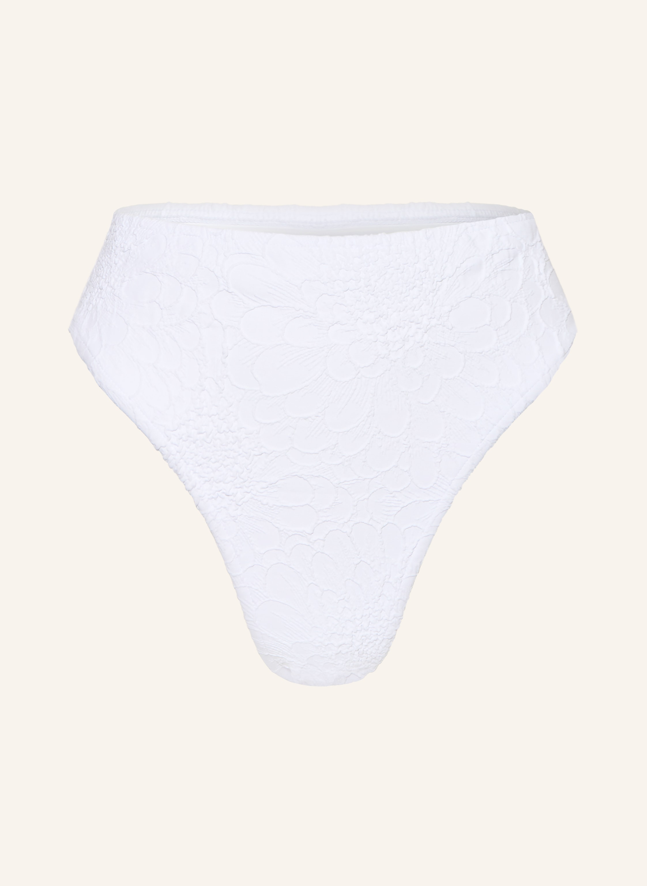 FARM RIO Highwaist-Bikini-Hose WHITE GERBERA DAISY