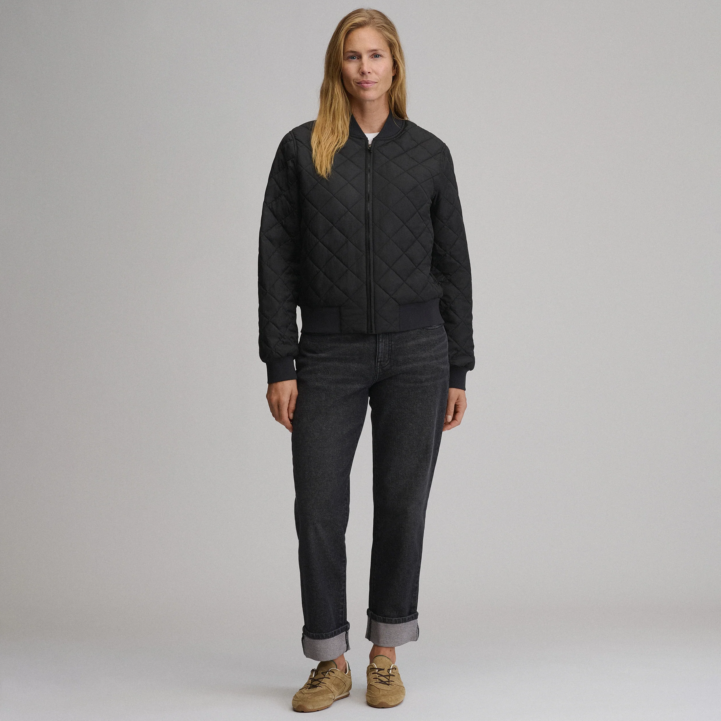 Women's Quilted Bomber