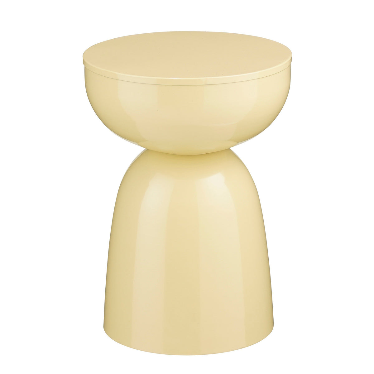 Mica Decorations Elliot Bijzettafel - Bijzettafel Rond H45 x Ø32 cm - Bijzettafeltje voor Woonkamer of Slaapkamer - Ideaal als Plantentafeltje - IJzer