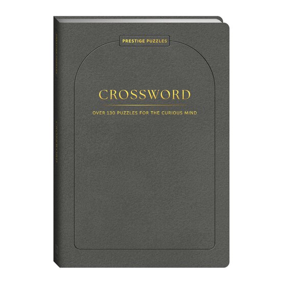 Faux Suede Crossword Puzzle Book