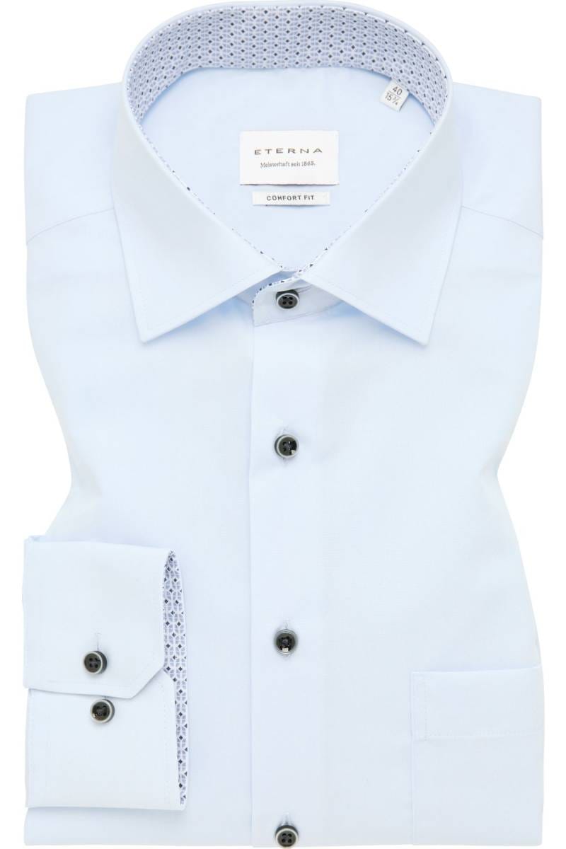 ETERNA Comfort Fit Hemd hellblau, Einfarbig