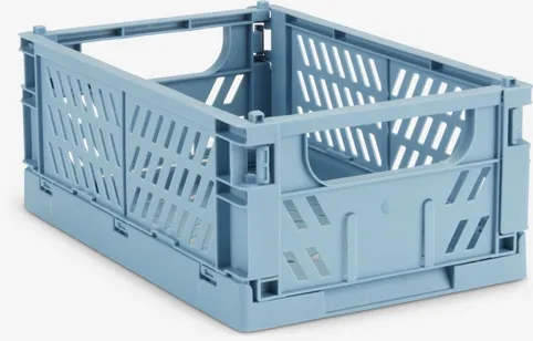Kurv MILAS B16xL25xH10cm foldbar grå
