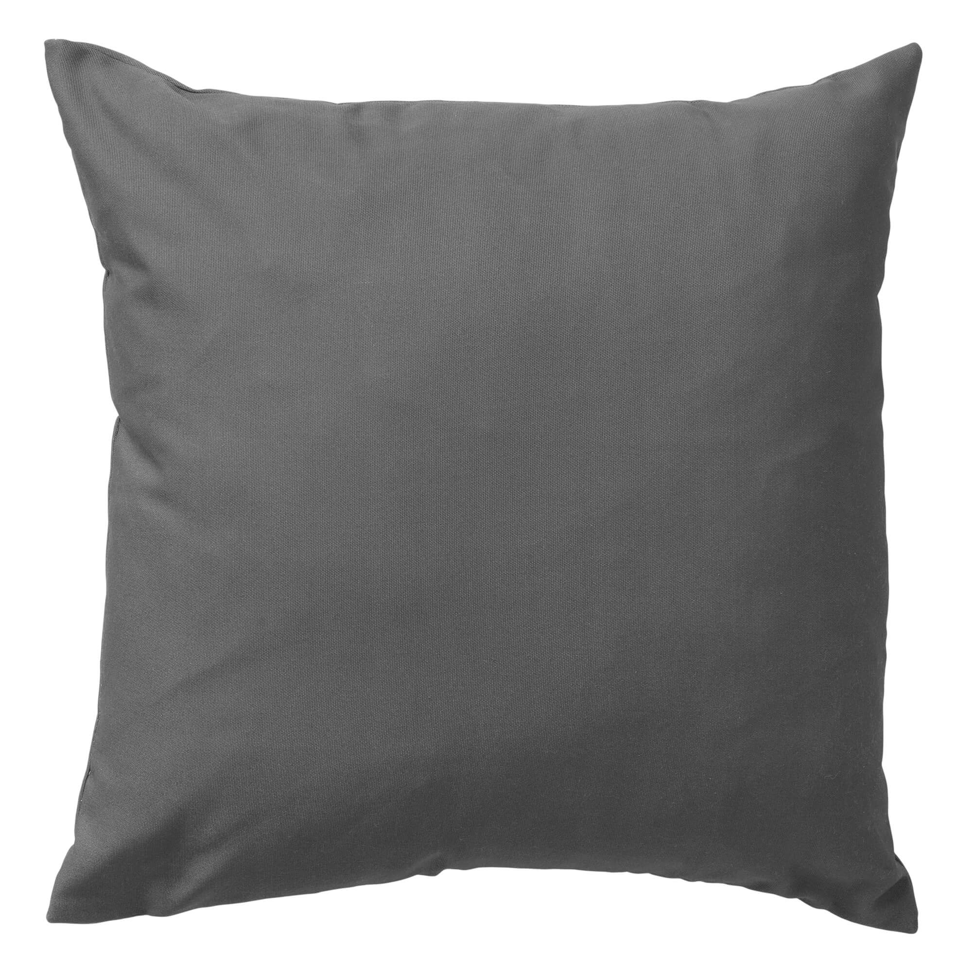SANTORINI - buitenkussen 45x45 cm - outdoor - waterafstotend en uv-bestendig - Charcoal Gray - antraciet
